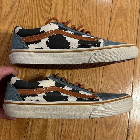 VANS Old Skool TOY STORY Disney Pixar Woody Cow Denim Men 6.5 Women 8 - Picture 10 of 16